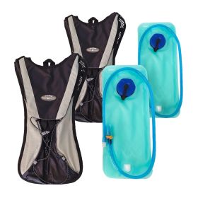 2 Pack Hydration Backpack with 2L Water Hydration Bladder Hydration Water Backpack with Hydration Bladder for Running, Hiking, Cycling, Climbing