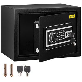 VEVOR Safe Box, 0.8 CU.FT Fingerprint Safe Box for Money w/ 2 Keys & Digital Keypad, Q235 Steel Safe Box for Storing Cash, Jewelry, Pistols, Docu