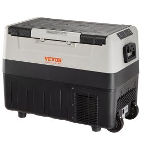 VEVOR Car Refrigerator, 12 Volt Car Refrigerator Fridge, 48 QT/45 L Dual Zone Portable Freezer, -4¬∞F-50¬∞F Adjustable Range