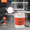 VEVOR 5 Gallon Metal Drum Heater 800 Watt 7.75 inch Width86-302¬∞F Adjustable